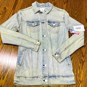 NWT Lularoe Jaxon Unicorn Denim Jacket
